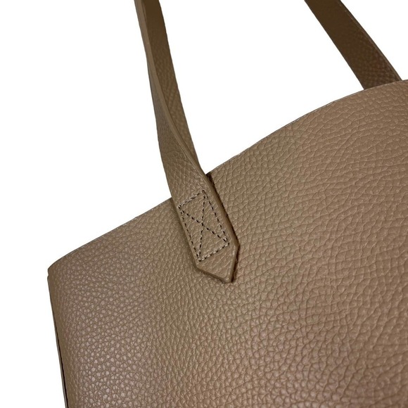 Leather Shoulder Bag Unbranded Tan Front Pocket Purse - Picture 8 of 10